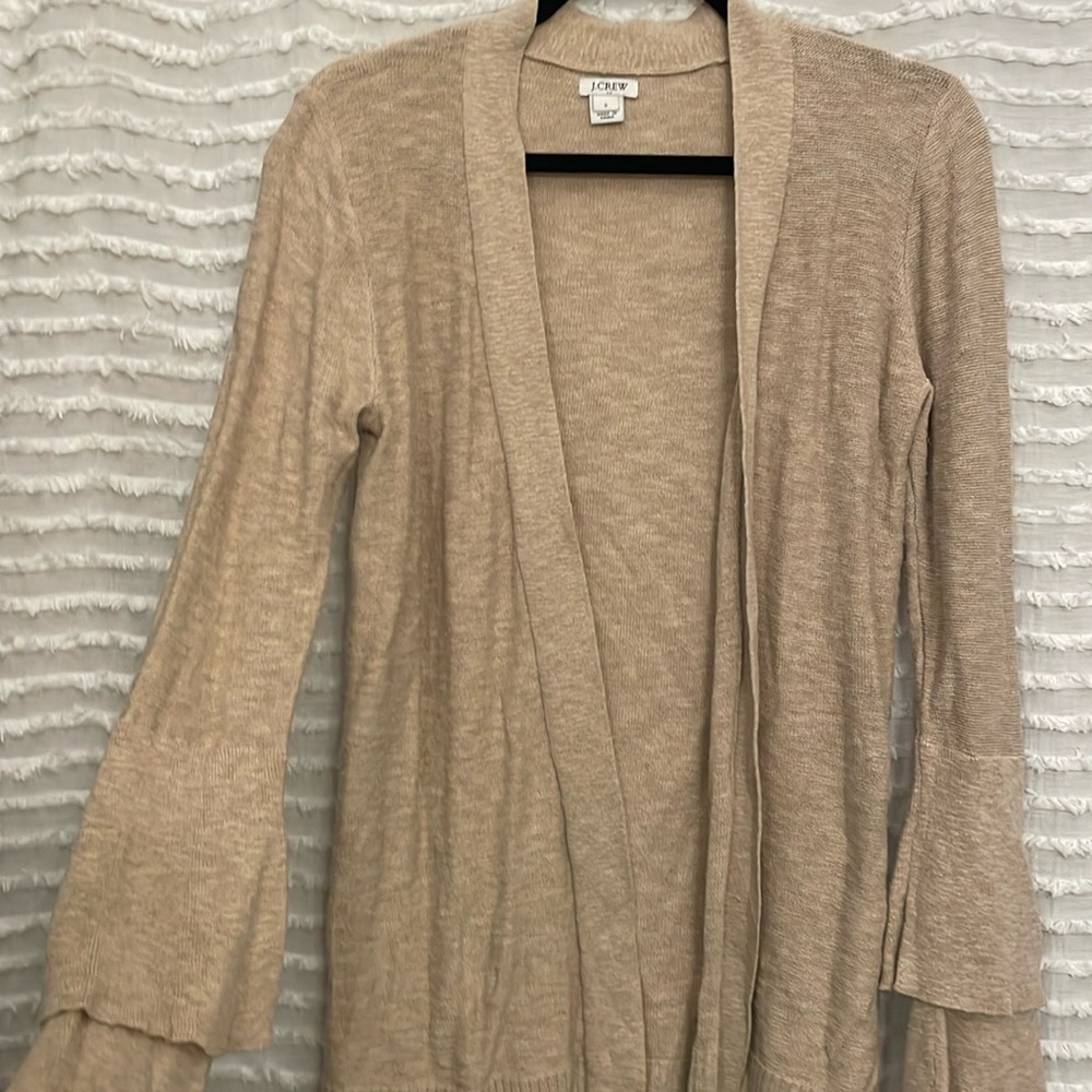 Tan JCrew Cardigan